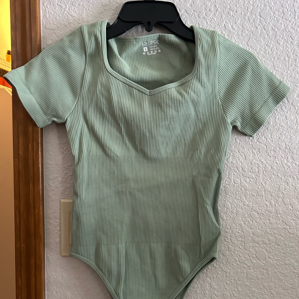Sage Ribbed Bodysuit